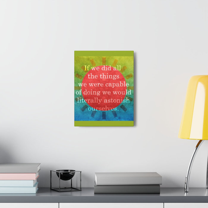 Trinx Wrapped Canvas Textual Art Wayfair